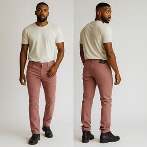 AG Adriano Goldschmied Sample Line Slim Straight Twill Pants 32 Patina USA RARE